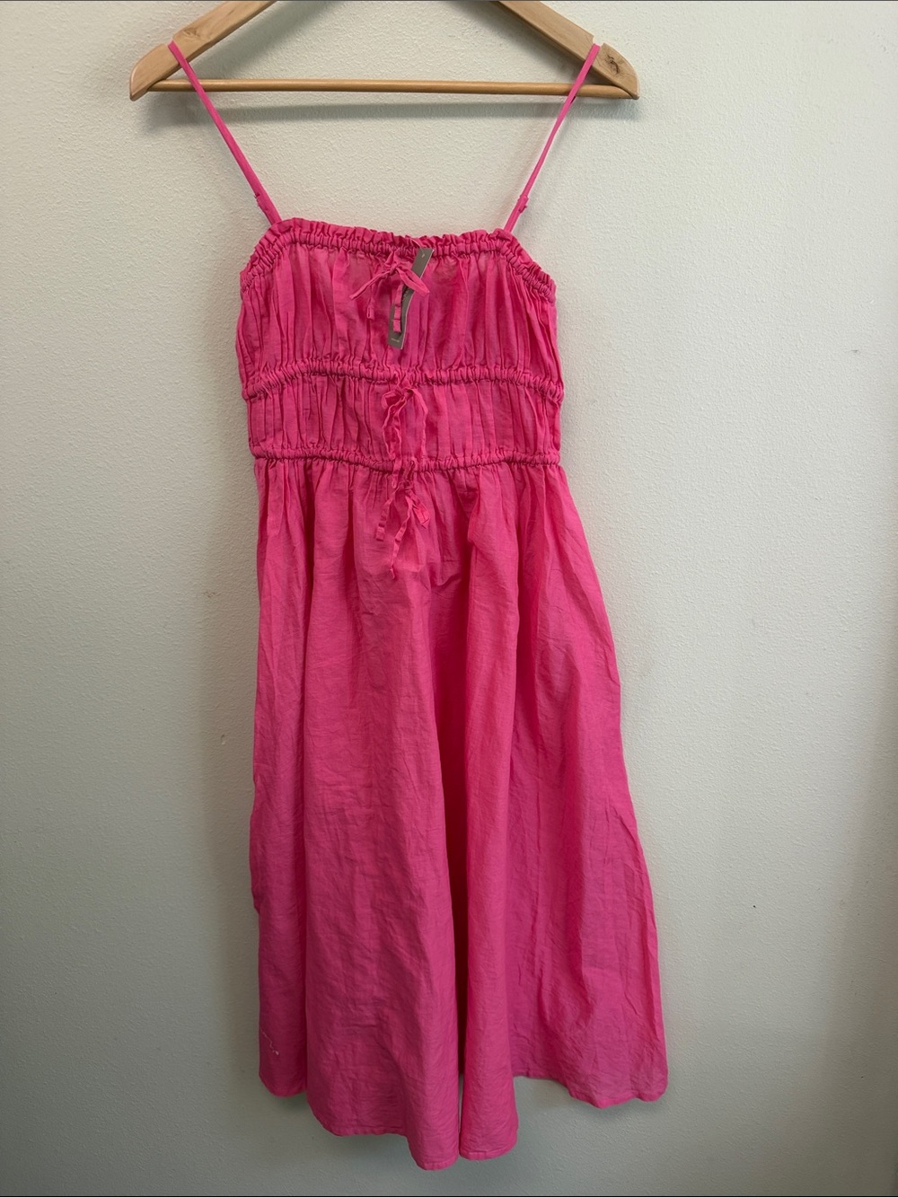 J Crew Pink Sun Dress SzS NWT